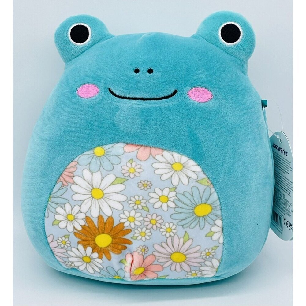 NWT Squishmallow 8" Robert Frog with Floral Belly Squishdate 06.22.2023